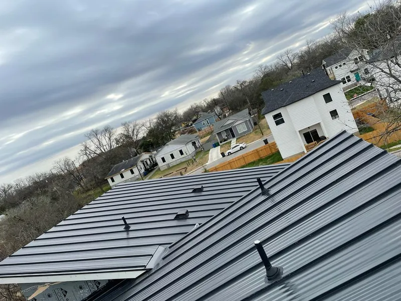 Standing seam metal roof panels with vents for Skylight Repair in Slidell